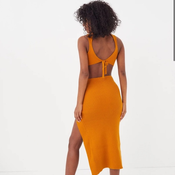 For Love And Lemons Orange Backless Dress - Picture 3 of 5